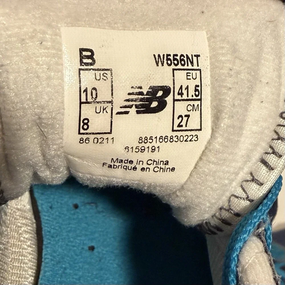 New Balance 556 Womens Sz 10 Retro Trainer Athletic Sneakers Blue Suede Lace Up